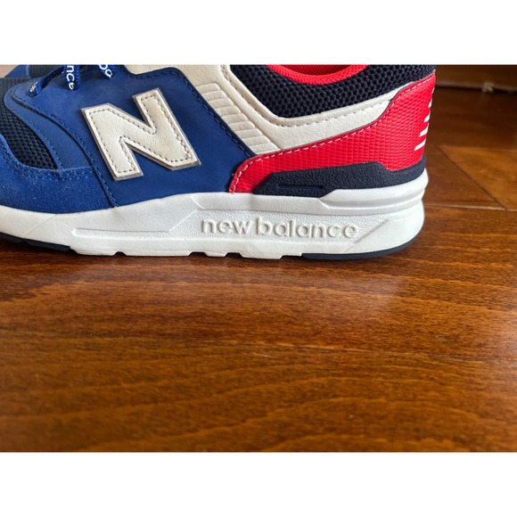 New Balance Boys/Mens Blue Red White Athletic Sneakers Shoes Team Royal Sz 5.5 M - Picture 3 of 10